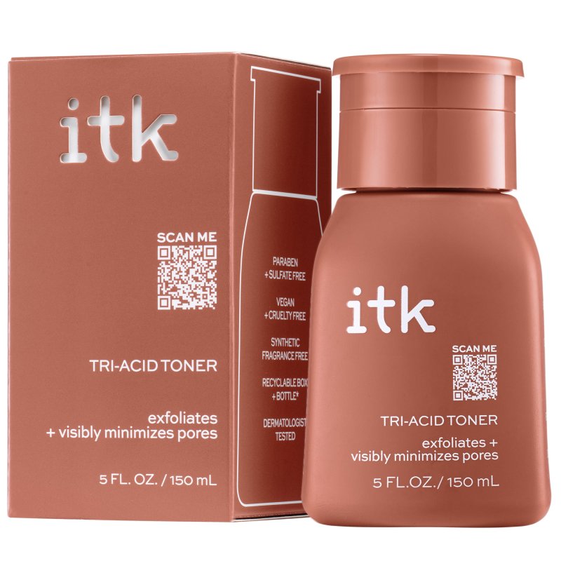 ITK SKINCARE TRI ACID TONER FACE EXFOLIATOR DARK SPOT CORRECTOR SALICYLIC ACID 5 OZ