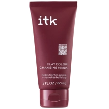 ITK SKINCARE COLOR CHANGING CLAY MASK PORE MINIMIZING WITH GLYCERIN FOR ALL SKIN TYPES 2 OZ