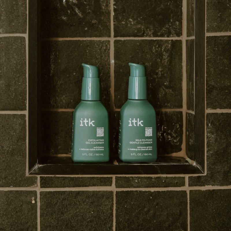 ITK SKINCARE EXFOLIATING GEL CLEANSER GLYCOLIC ACID ALL SKIN TYPES 5 OZ