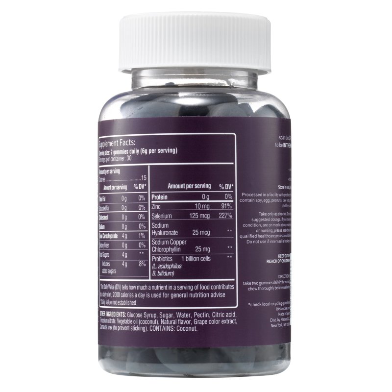 ITK DAILY CLEAR SKIN SUPPLEMENT PROBIOTICS ZINC MIXED BERRY 30-DAY SUPPLY 60 CT