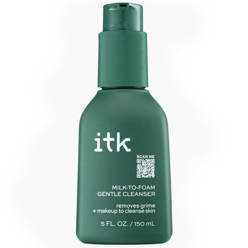 ITK CLEANSE TREAT HYDRATE: 2-IN-1 MILK-TO-FOAM FACE WASH MAKEUP REMOVER BRIGHTENING VITAMIN C EYE CREAM SERUM