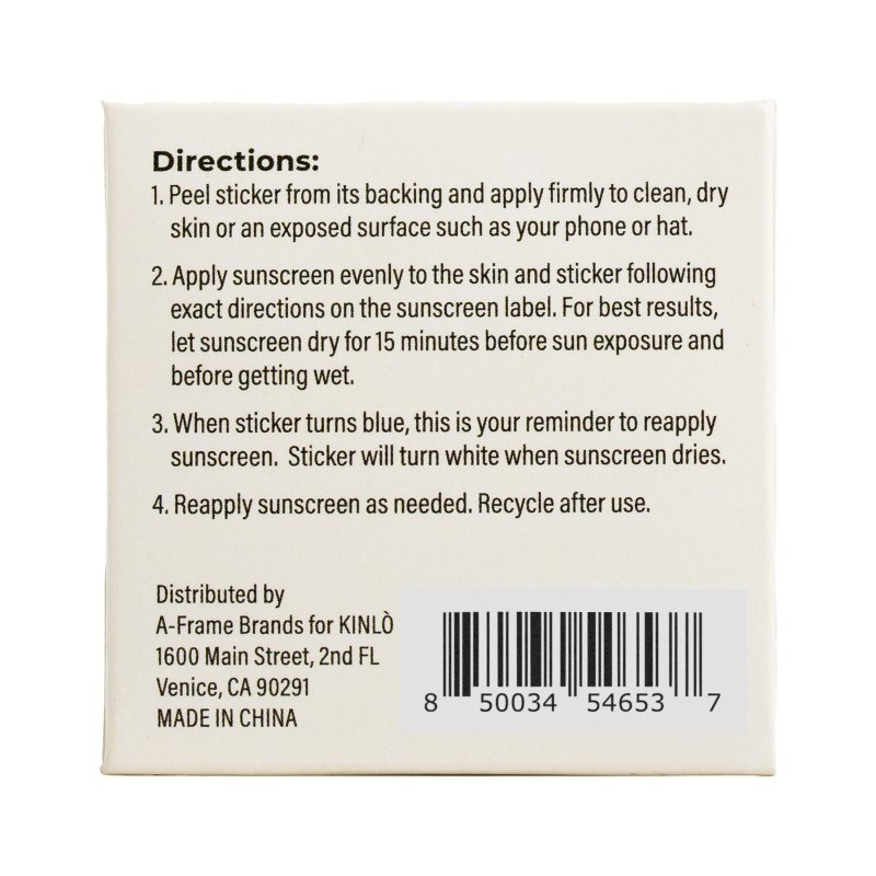 KINLO UV DETECTION VARIETY PACK BODY STICKERS 10 COUNT
