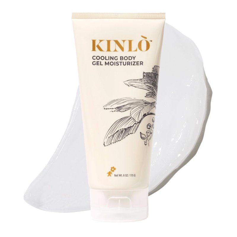 KINLO COOLING BODY GEL MOISTURIZER ALOE VERA HYDRATING SKIN CARE LOTION ALOE GLYCERIN MENTHOL BLACK OWNED SKINCARE C51 6OZ