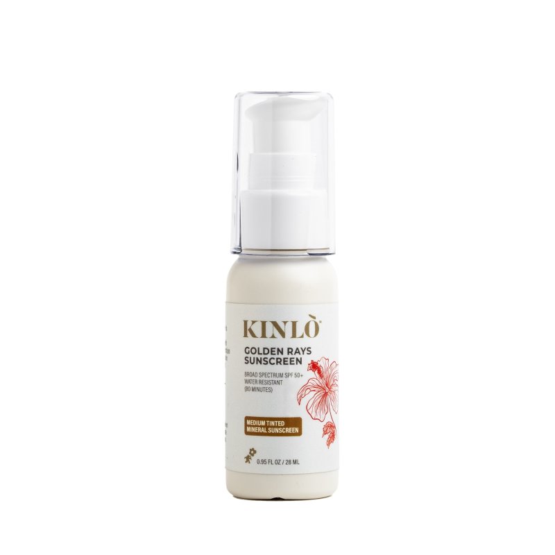 KINLO GOLDEN RAYS TINTED SUNSCREEN SPF 50 ACTIVE MINERAL SUNSCREEN REEF SAFE WATER