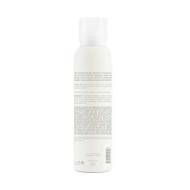 HAIRITAGE FRAGRANCE FREE DRY SHAMPOO SENSITIVE SCALP SULFATE FREE 4.2 OZ