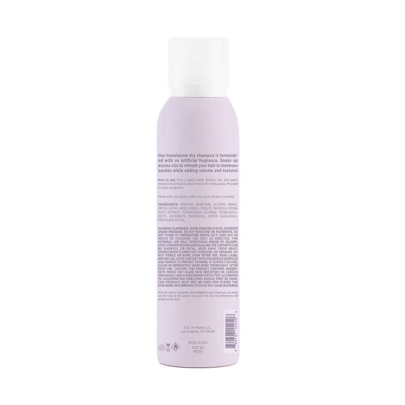 HAIRITAGE FRAGRANCE FREE DRY SHAMPOO SENSITIVE SCALP SULFATE FREE 4.2 OZ