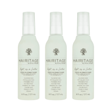 HAIRITAGE LIGHT AS A FEATHER DETANGLING LEAVE IN CONDITIONER SPRAY 6 FL OZ PACK OF 3 FOR SMOOTH HAIR