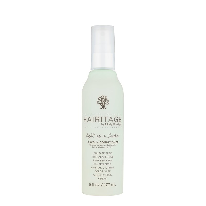 HAIRITAGE LIGHT AS A FEATHER DETANGLING LEAVE IN CONDITIONER SPRAY 6 FL OZ PACK OF 3 FOR SMOOTH HAIR