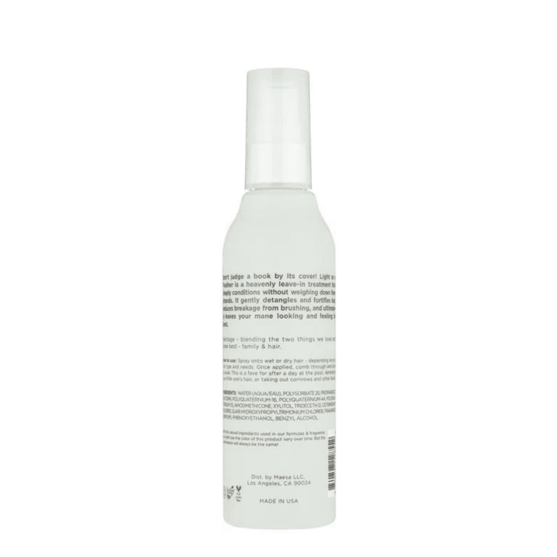 HAIRITAGE LIGHT AS A FEATHER DETANGLING LEAVE IN CONDITIONER SPRAY 6 FL OZ PACK OF 3 FOR SMOOTH HAIR