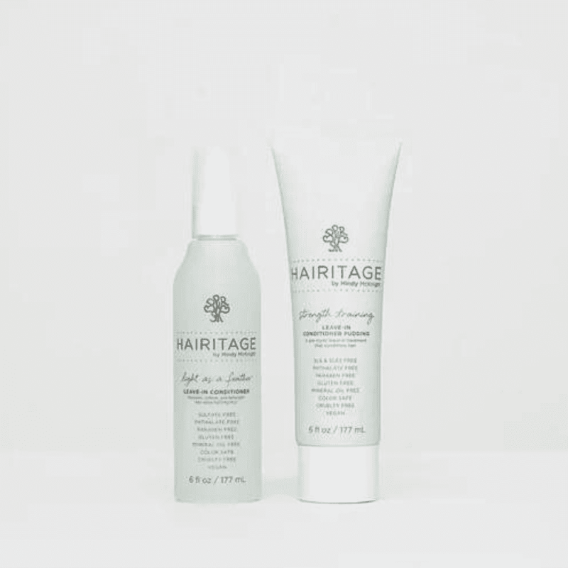HAIRITAGE LIGHT AS A FEATHER DETANGLING LEAVE IN CONDITIONER SPRAY 6 FL OZ PACK OF 3 FOR SMOOTH HAIR