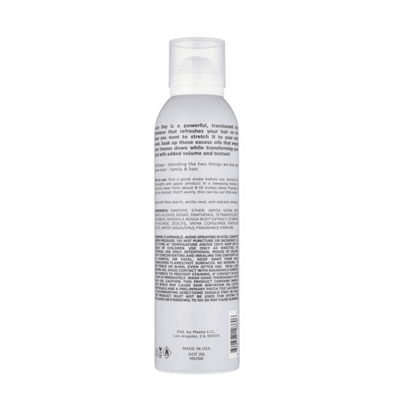 HAIRITAGE LAZY DAY DRY SHAMPOO 5 OZ PACK OF 3 FOR FRESH HAIR BOOST