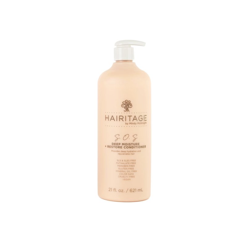 HAIRITAGE SOS DEEP MOISTURE RESTORE DEEP CONDITIONER 21 FL OZ PACK OF 3