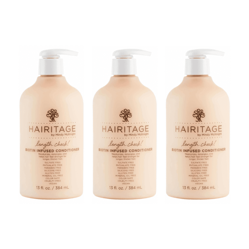 HAIRITAGE LONG LENGTHS CONDITIONER 13 FL OZ PACK OF 3 FOR HEALTHY & STRONG HAIR