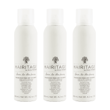 HAIRITAGE BASICS DRY SHAMPOO SPRAY FRAGRANCE FREE 4.2 OZ PACK OF 3