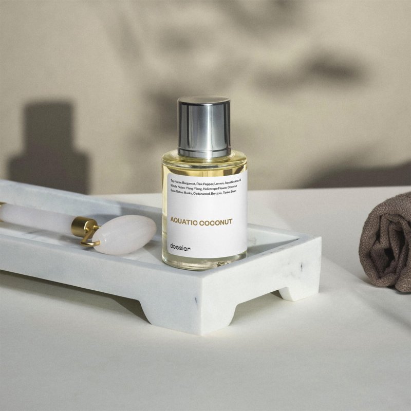 DOSSIER AQUATIC COCONUT EAU DE TOILETTE INSPIRED BY MAISON MARGIELA'S REPLICA BEACH WALK UNISEX PERFUME 1.7 OZ
