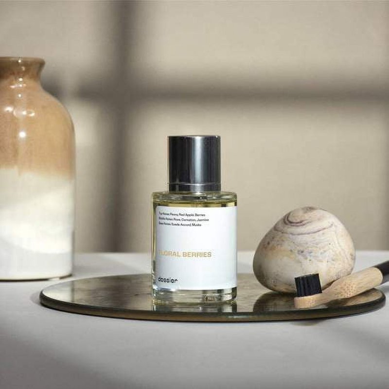 DOSSIER FLORAL BERRIES EAU DE PARFUM INSPIRED BY JO MALONE PEONY & BLUSH SUEDE UNISEX FRAGRANCE 1.7 OZ