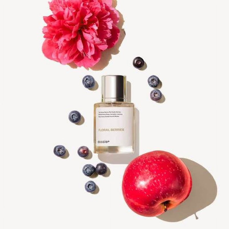 DOSSIER FLORAL BERRIES EAU DE PARFUM INSPIRED BY JO MALONE PEONY & BLUSH SUEDE UNISEX FRAGRANCE 1.7 OZ