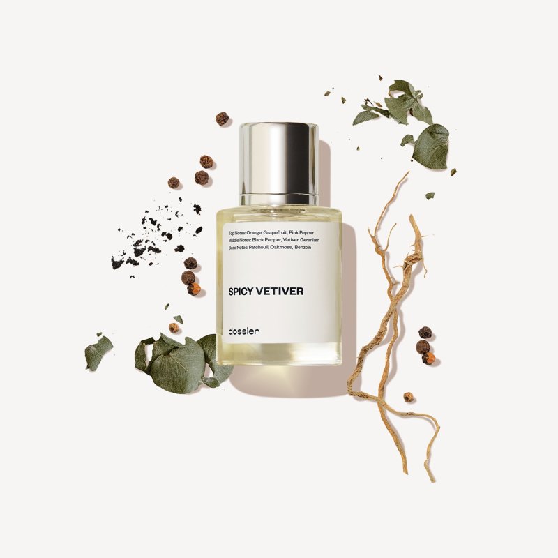 DOSSIER SPICY VETIVER EAU DE TOILETTE 1.7 OZ INSPIRED BY TERRE D'HERMES COLOGNE FOR MEN