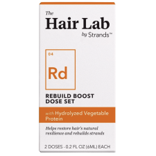HAIR LAB REBUILD BOOST SHAMPOO CONDITIONER DOSE SET HYDROLYZED VEGETABLE PROTEIN BOOST STRENGTH HAIR 2 X 0.2 OZ