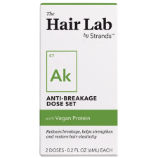THE HAIR LAB ANTI BREAKAGE SHAMPOO CONDITIONER DOSE SET VEGAN PROTEIN FORTIFY HAIR 2 X 0.2 OZ.