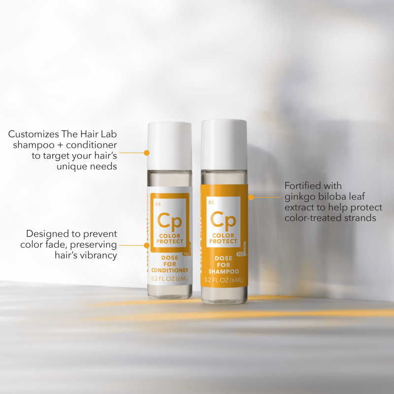 HAIR LAB COLOR PROTECT SHAMPOO CONDITIONER DOSE SET GINKGO BILOBA LEAF EXTRACT PRESERVE HAIR 2 X 0.2 OZ.