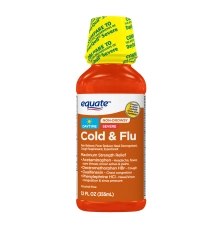 EQUATE SEVERE DAYTIME COLD FLU RELIEF ORIGINAL FLAVOR LIQUID 12 FL OZ