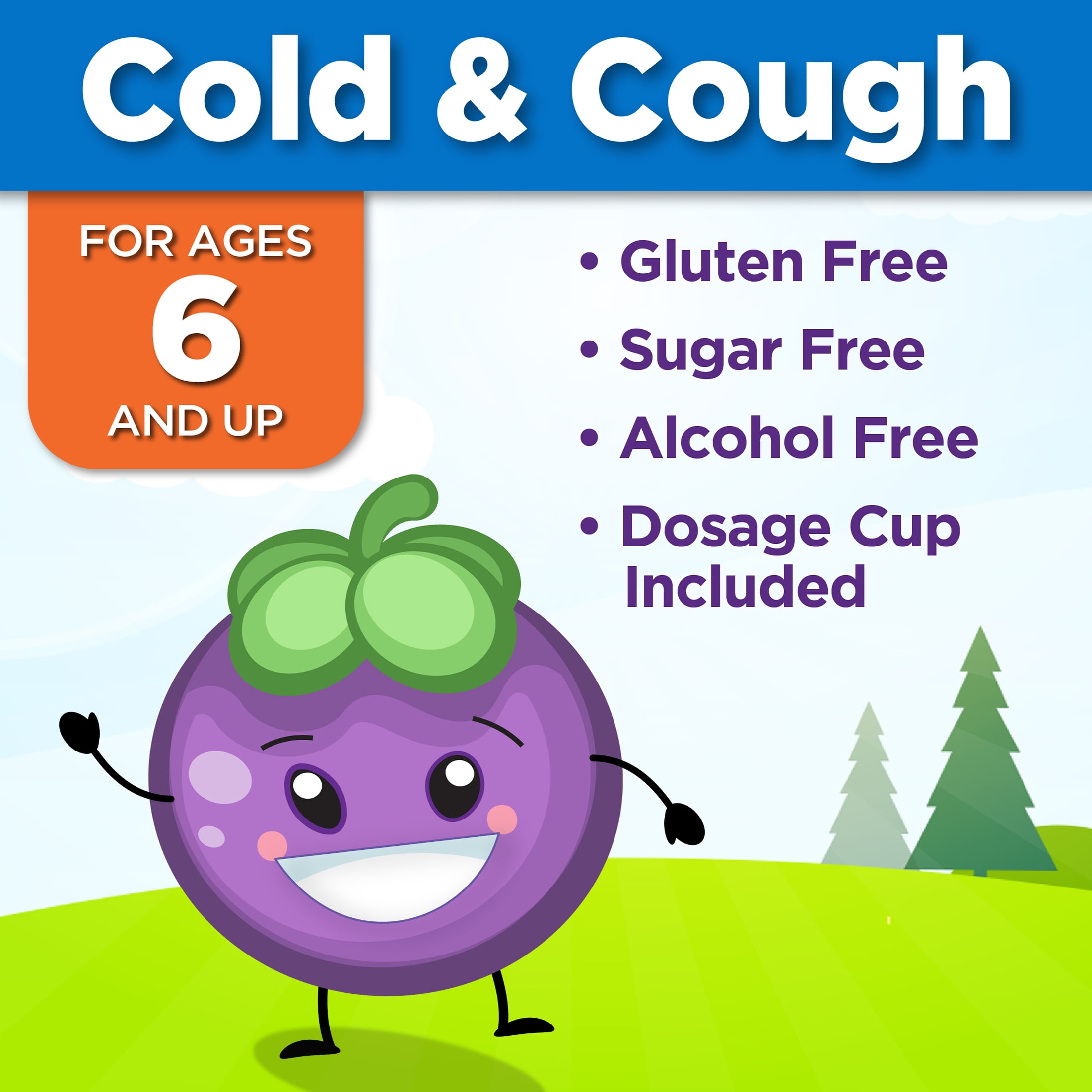 EQUATE CHILDRENS COLD COUGH RED GRAPE FLAVOR 8 OZ