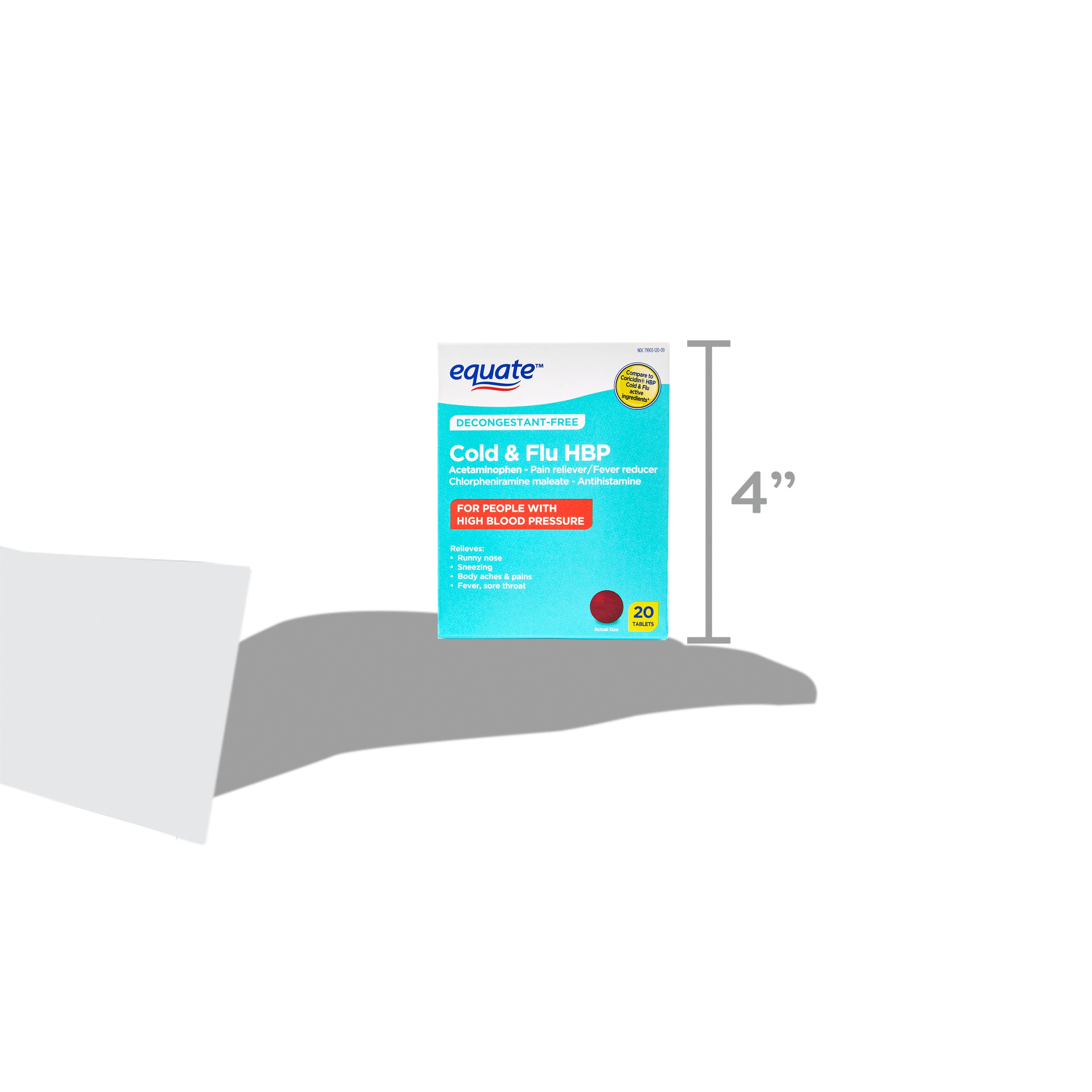 EQUATE CLD HBP 20 THREE PACK FOR HIGH BLOOD PRESSURE
