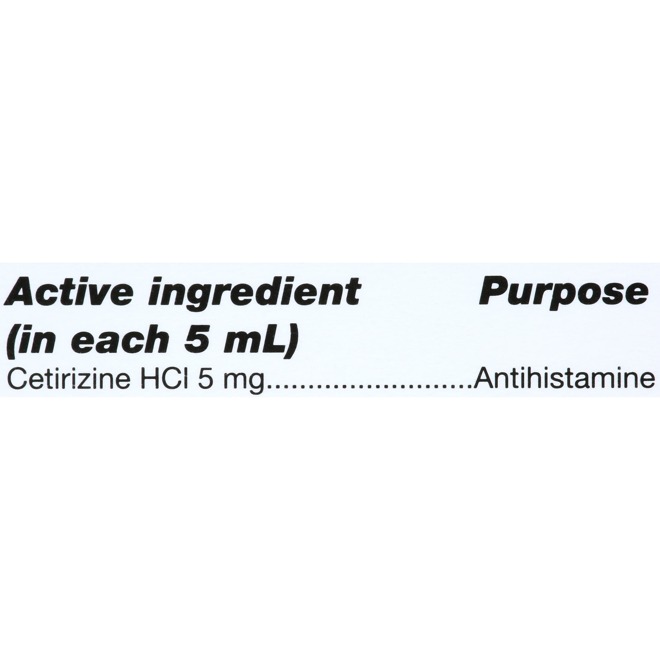 EQUATE CHILDRENS CETIRIZINE HYDROCHLORIDE ALLERGY RELIEF ORAL SOLUTION 8 FL OZ