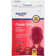 EQUATE CHERRY COUGH DROPS 40 COUNT FOR SOOTHING RELIEF