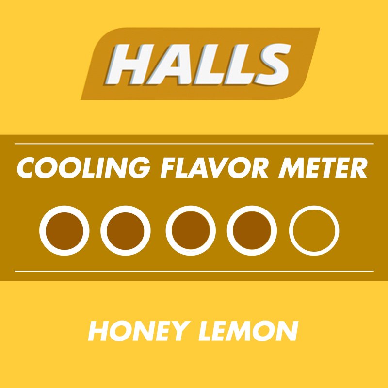 HALLS HONEY LEMON RELIEF COUGH DROPS 9 PACK
