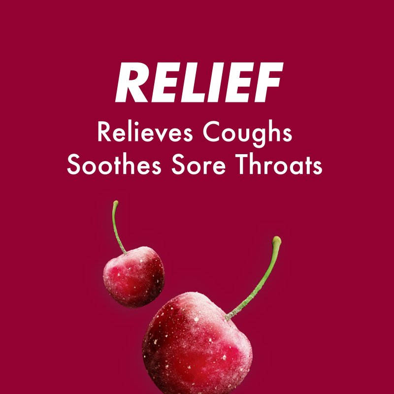 HALLS  RELIEF CHERRY COUGH DROPS 30 DROPS 4 PACK