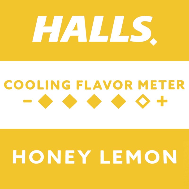 HALLS RELIEF HONEY LEMON COUGH DROPS ECONOMY PACK 80 DROPS 2 PACK
