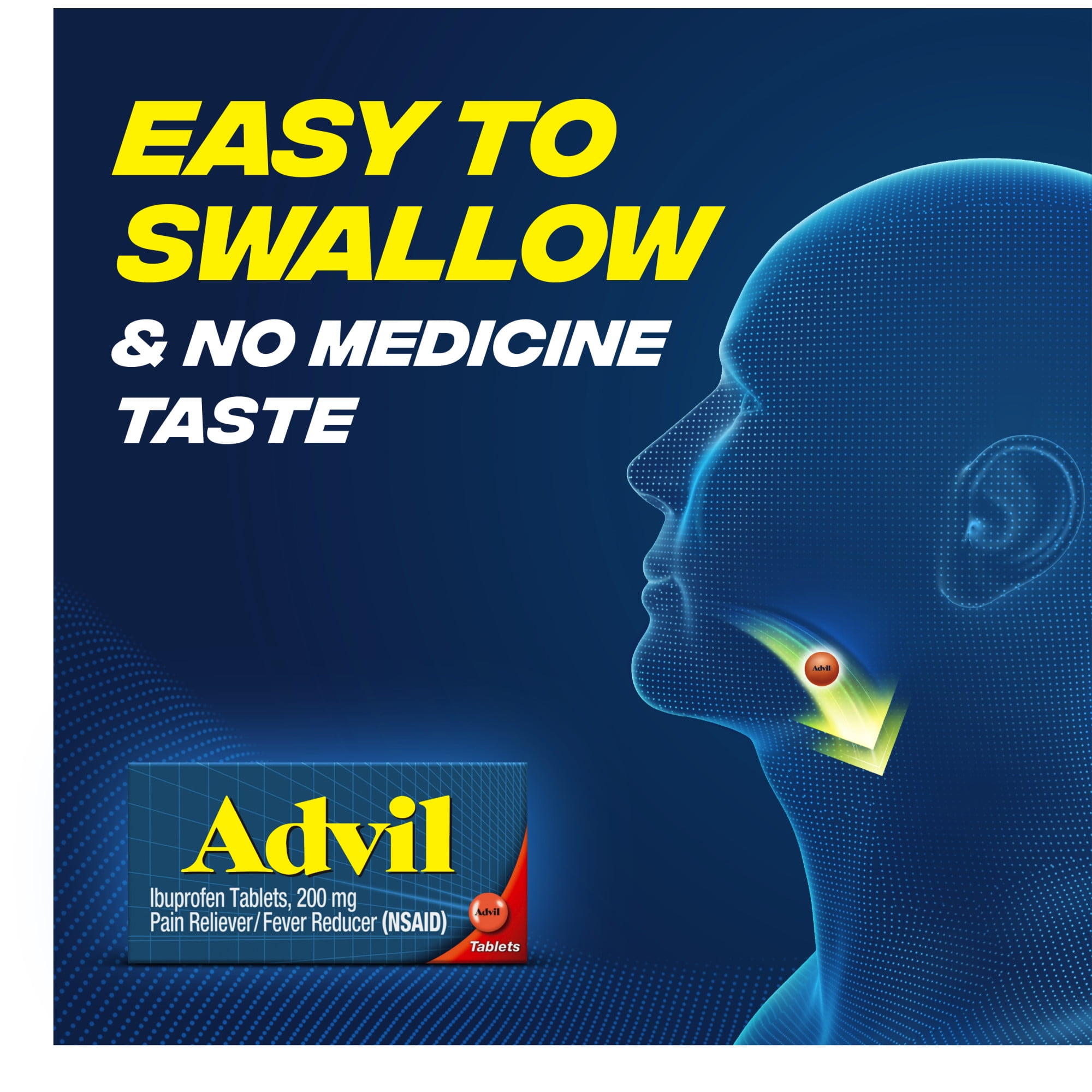 ADVIL COATED TABLETS 200MG IBUPROFEN 300 COUNT