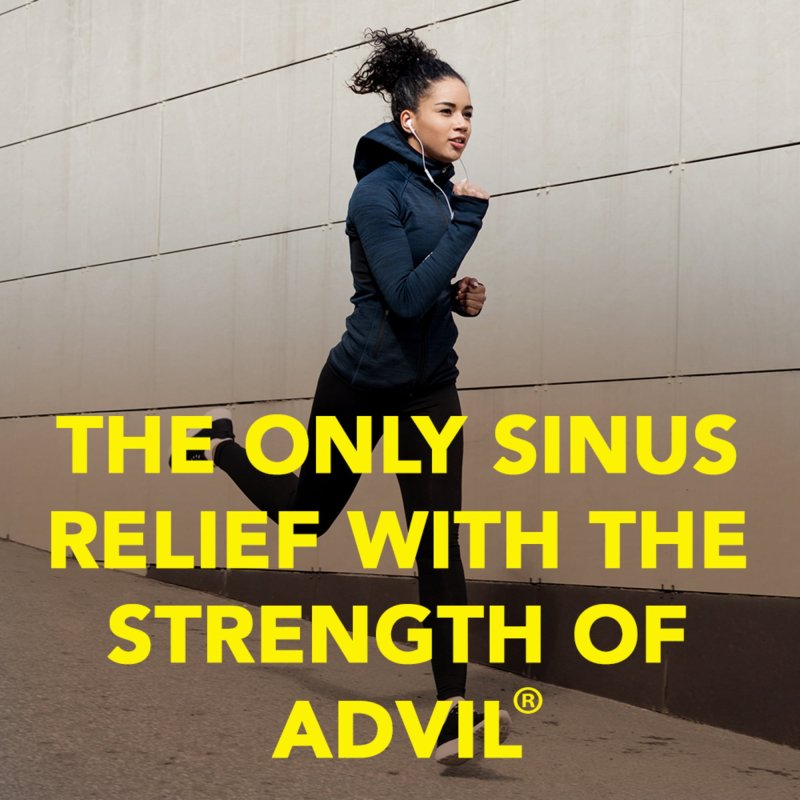 ADVIL SINUS CONGESTION PAIN MEDICINE WITH IBUPROFEN PHENYLEPHRINE HCL 20 COATED TABLETS