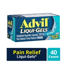 ADVIL LIQUI-GELS HEADACHE FEVER RELIEF CAPSULES 200MG IBUPROFEN 40 COUNT