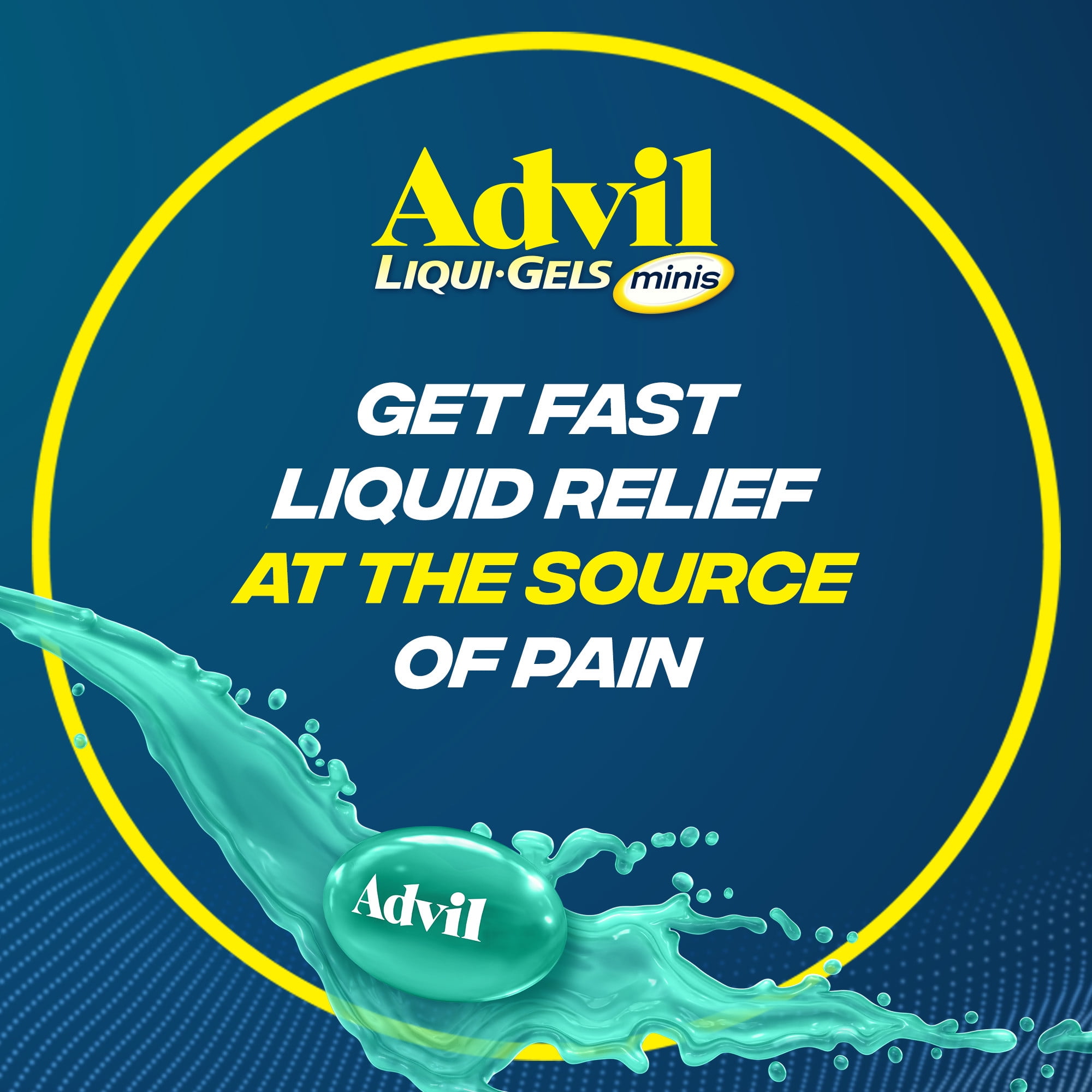 ADVIL LIQUI-GELS MINIS HEADACHE FEVER REDUCER CAPSULES 200MG 8 COUNT