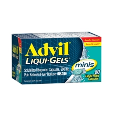 ADVIL LIQUI-GELS MINIS HEADACHE FEVER RELIEF 200MG 80CT