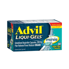 ADVIL LIQUI-GELS MINIS HEADACHE FEVER RELIEF 200MG 80CT