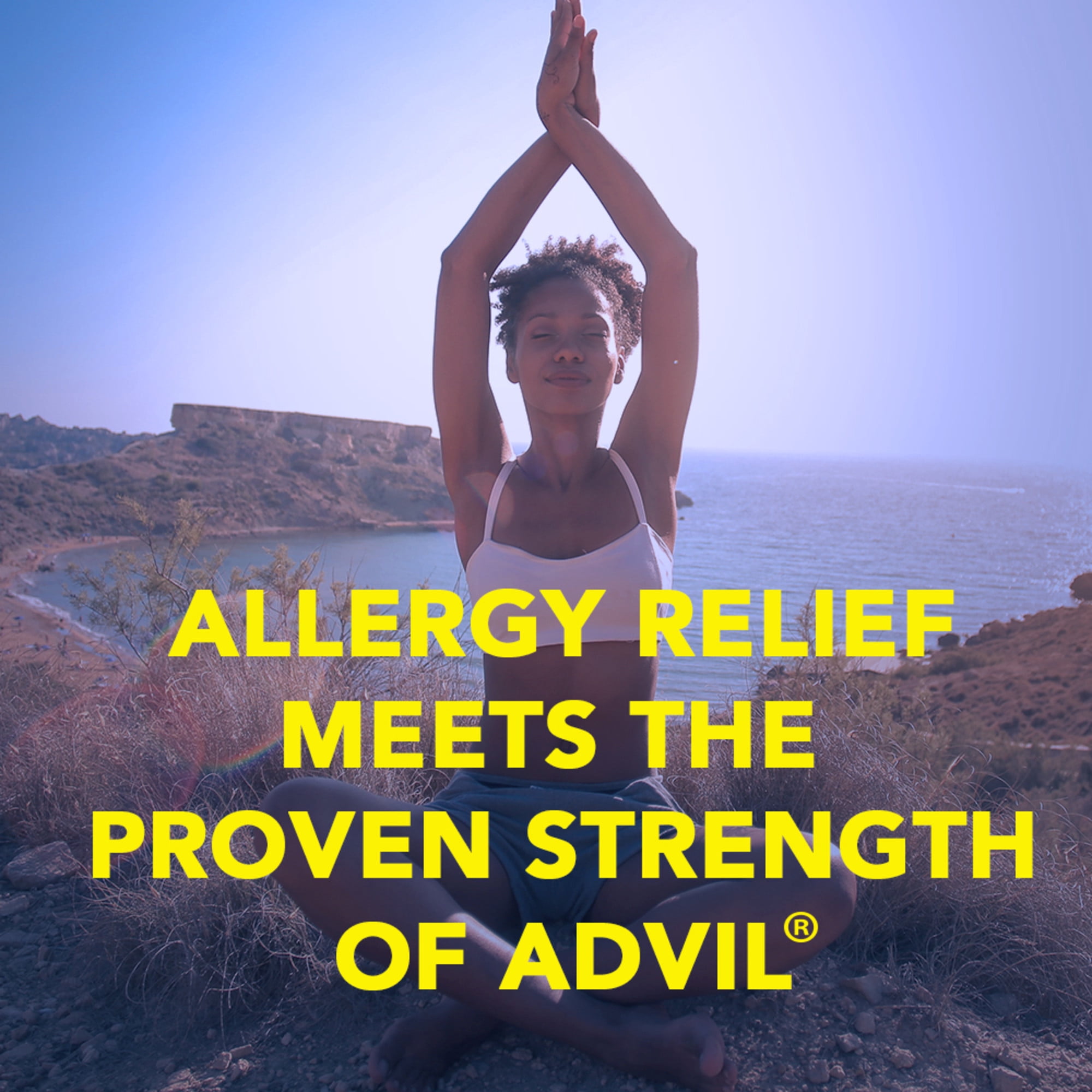 ADVIL ALLERGY & CONGESTION RELIEF TABLETS 50 COUNT PAIN FEVER REDUCER MEDICINE