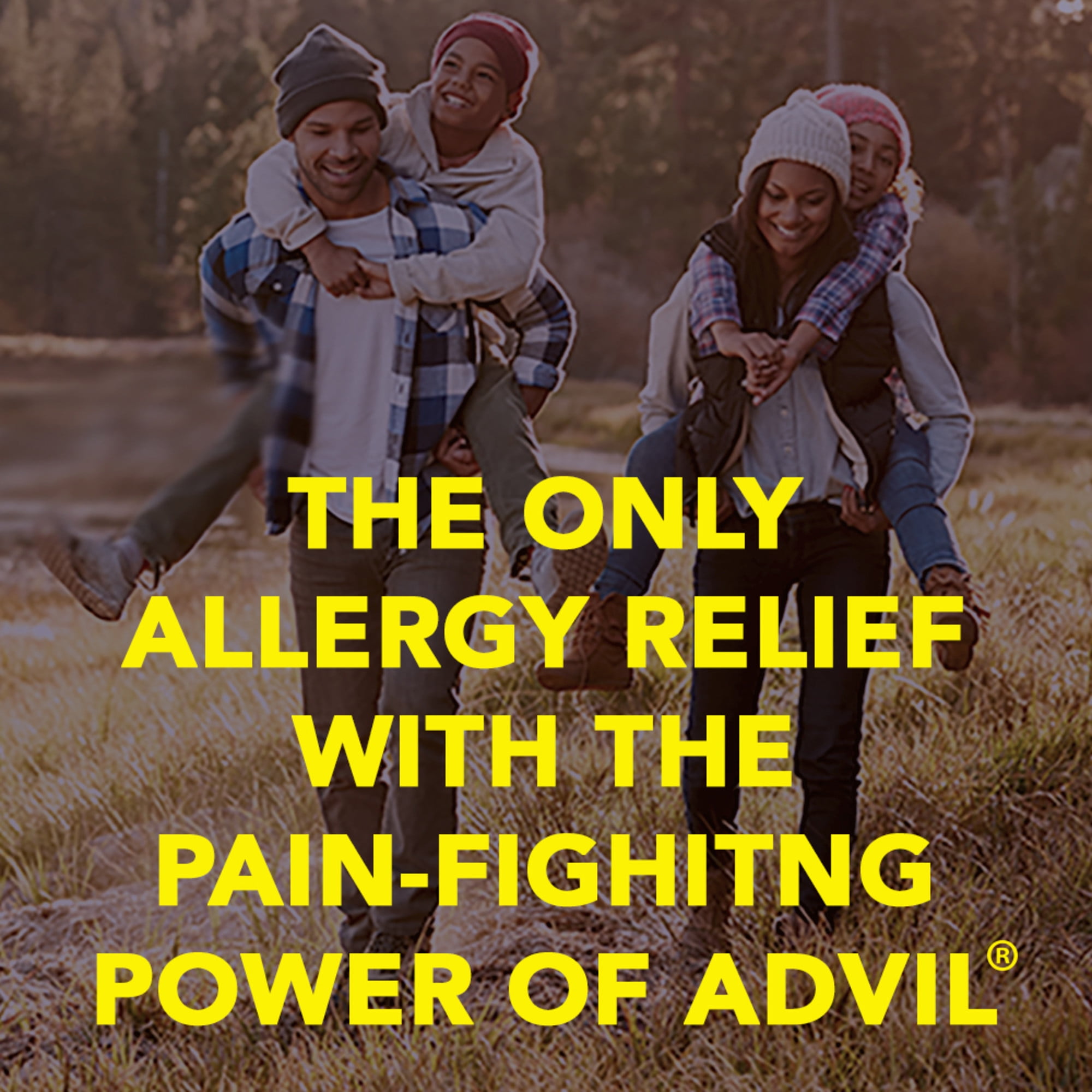 ADVIL ALLERGY & CONGESTION RELIEF TABLETS 50 COUNT PAIN FEVER REDUCER MEDICINE