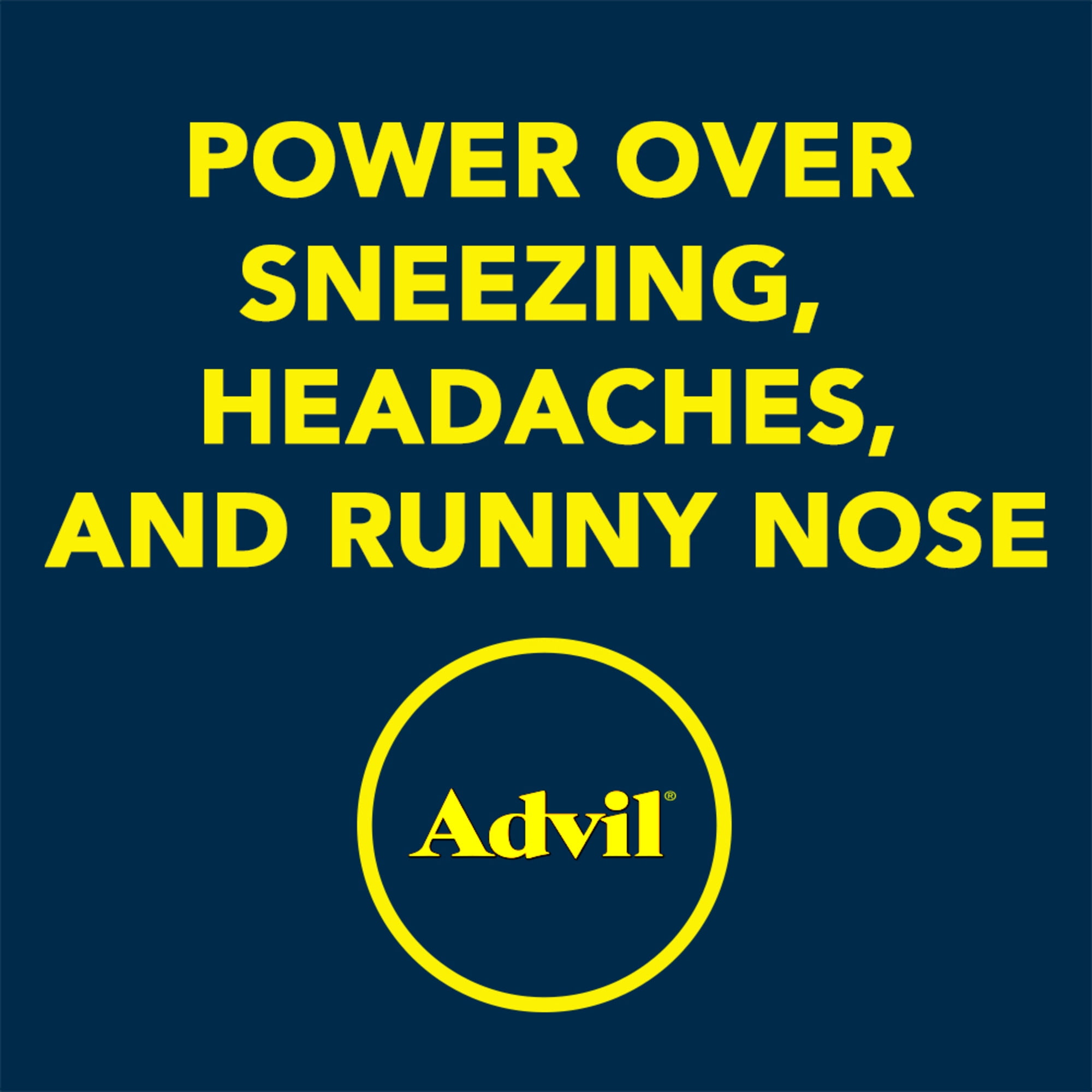 ADVIL ALLERGY & CONGESTION RELIEF TABLETS 50 COUNT PAIN FEVER REDUCER MEDICINE