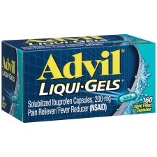 ADVIL LIQUI-GELS HEADACHE FEVER REDUCER CAPSULES 200MG IBUPROFEN 160 COUNT