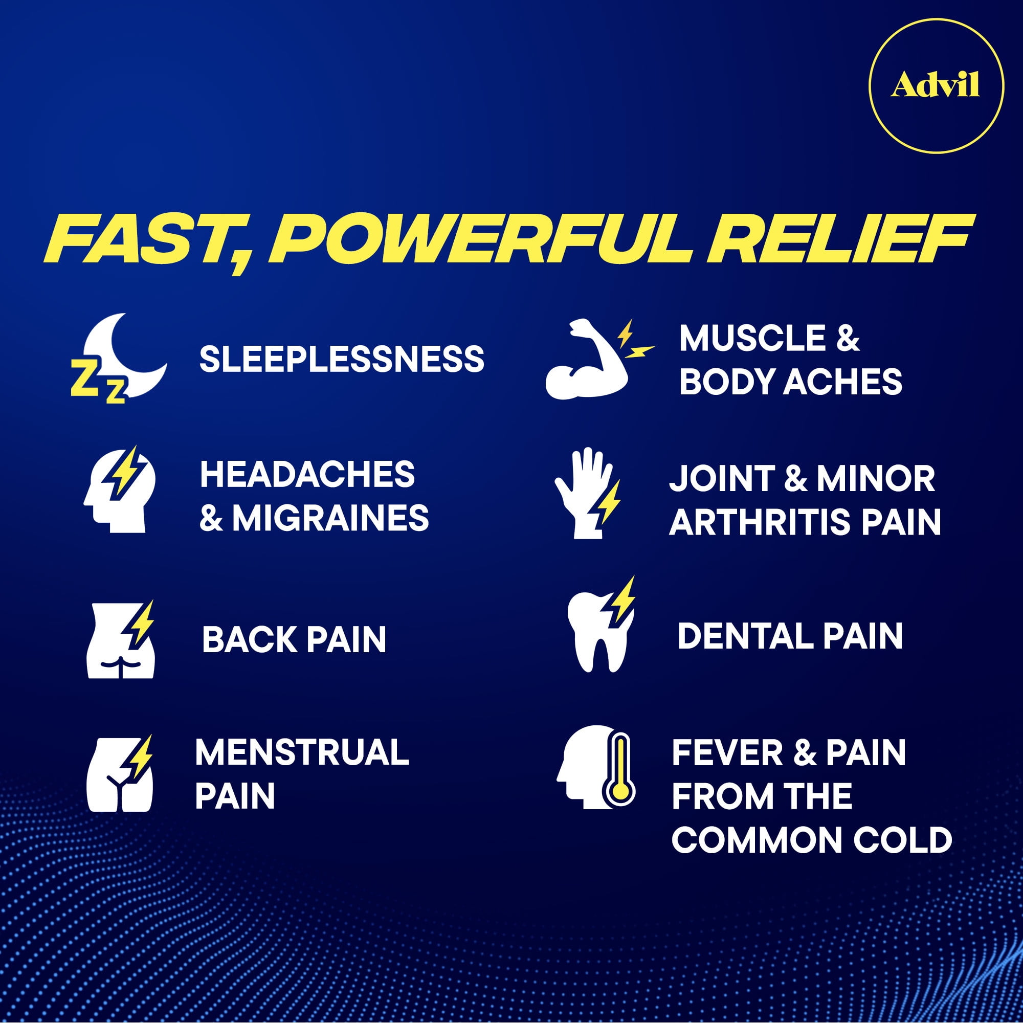 ADVIL PM COATED CAPLET IBUPROFEN PAIN RELIEF DIPHENHYDRAMINE SLEEP AID 80 CT