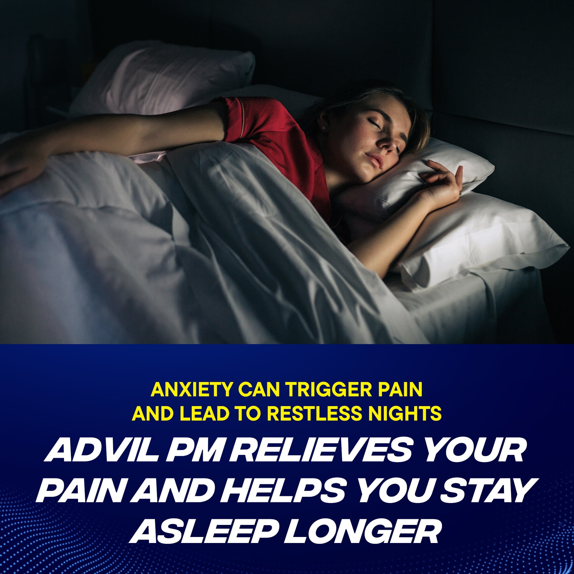ADVIL PM COATED CAPLET IBUPROFEN PAIN RELIEF DIPHENHYDRAMINE SLEEP AID 80 CT