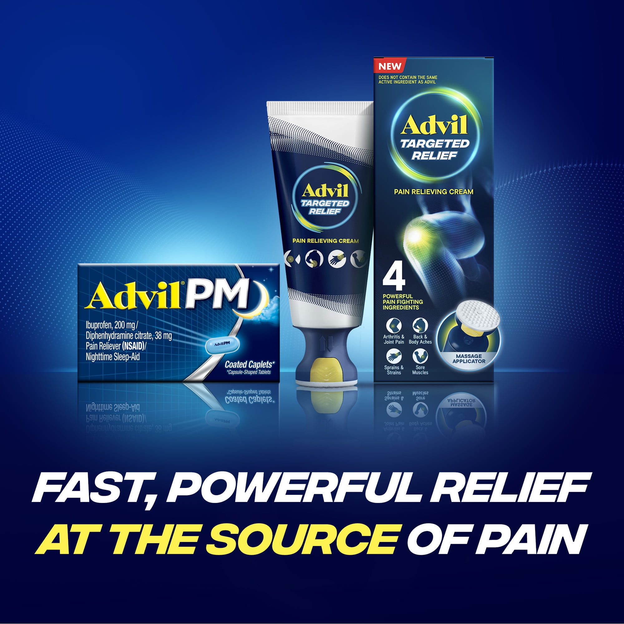ADVIL PM COATED CAPLET IBUPROFEN PAIN RELIEF DIPHENHYDRAMINE SLEEP AID 80 CT
