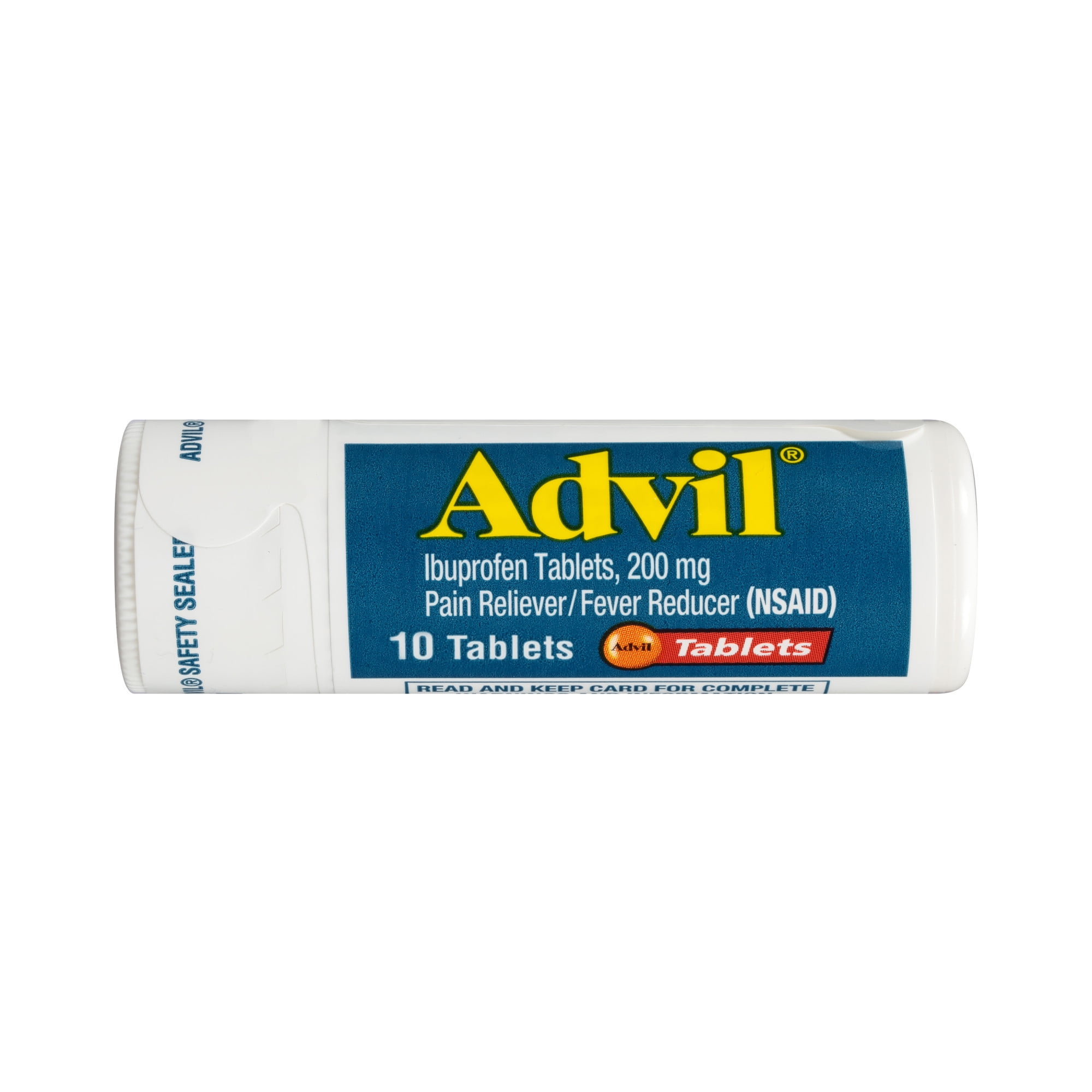 ADVIL PAIN RELIEVER FEVER REDUCER COATED TABLETS 200MG IBUPROFEN PAIN RELIEF 10 COUNT