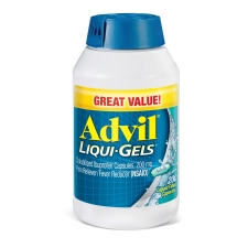 ADVIL LIQUI-GELS 200 MG FOR HEADACHE & FEVER RELIEF, 200 COUNT IBUPROFEN CAPSULES
