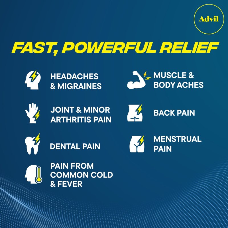 ADVIL LIQUI-GELS 200 MG FOR HEADACHE & FEVER RELIEF, 200 COUNT IBUPROFEN CAPSULES
