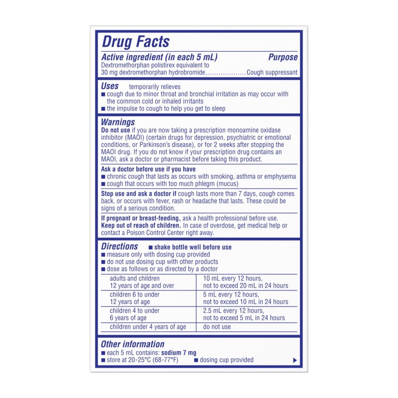 DELSYM ADULT 12-HOUR COUGH RELIEF: POWERFUL LIQUID FOR 12 HOURS, GRAPE FLAVOR - 3 FL OZ
